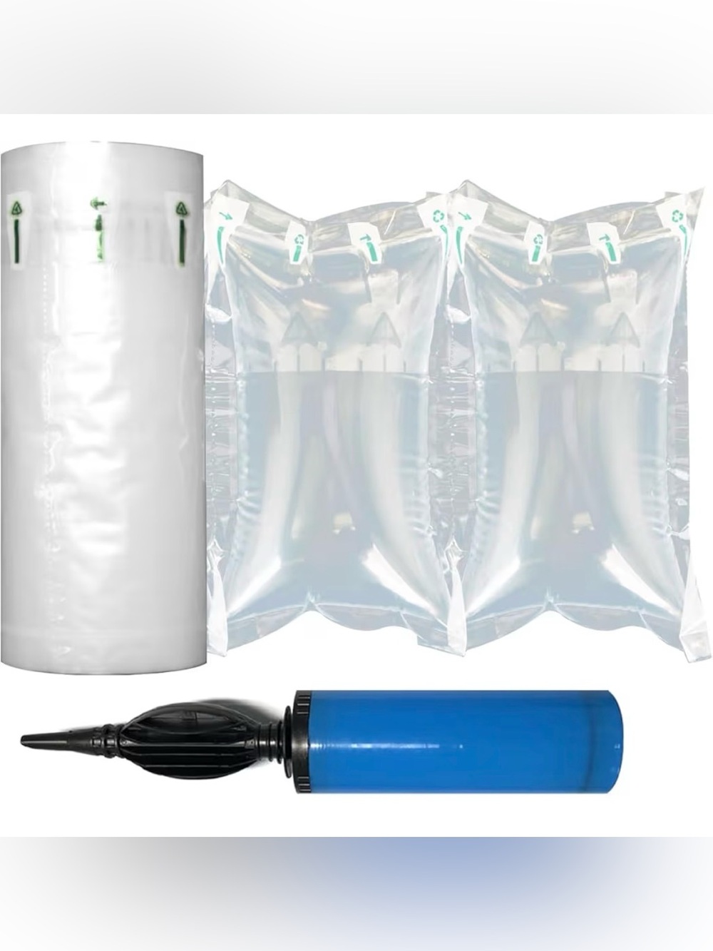 Air Pillows for Shipping, 300 Count Packing Cushion Film with Pump,